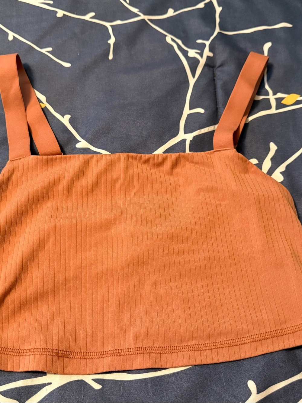 Offline by Aerie Ribbed Square-Neck Bralette, Medium